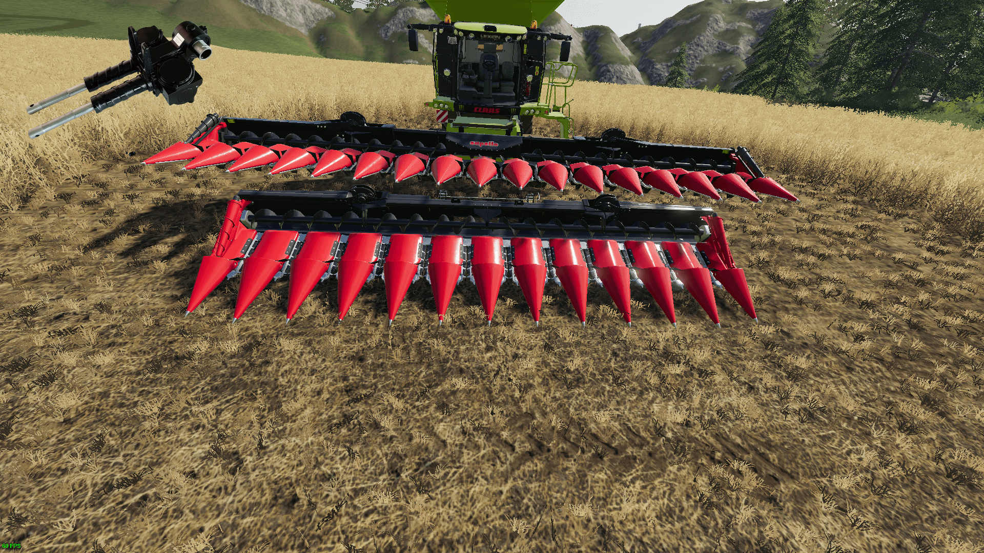 Alumiiniumist maisiheedriga käigukast teraviljakombainile